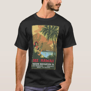 Zie de donkere hoes van Hawaii-Mannen T-Shirt