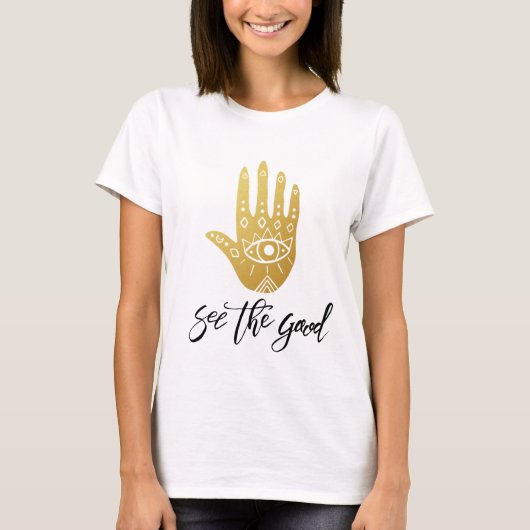 Zie de Goede Hamsa T-shirt (Voorkant)