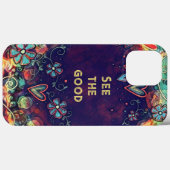 Zie de goede stijlvolle kleurrijke Fun Floral Case-Mate iPhone Case (Achterkant (horizontaal))
