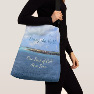 Zie de Haven van de Wereld van Vraag in een Grote Crossbody Tas
