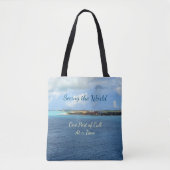Zie de Haven van de Wereld van Vraag in een Tijd M Tote Bag (Voorkant)