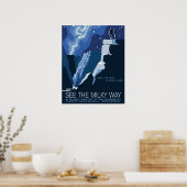 Zie de melkweg in Black Canyon van de Gunnison Poster (Keuken)