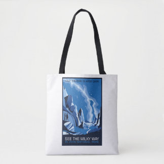 Zie de Melkweg Melkweg in Zion National Park Bag Tote Bag