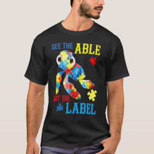 Zie De Mogelijkheid Niet Het Etiket Schildpad Puzz T-shirt