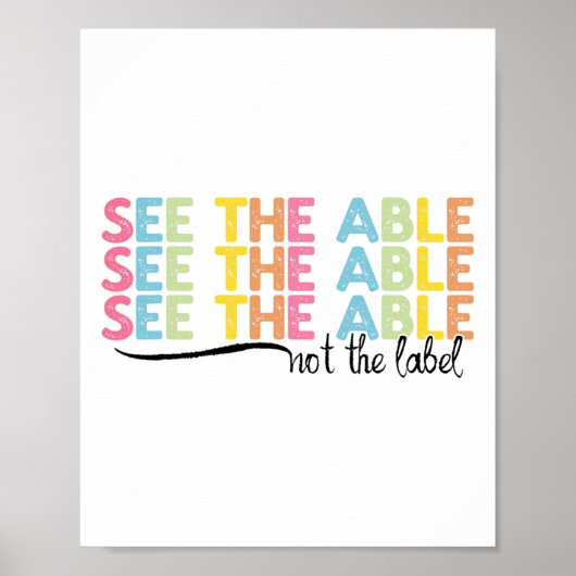 Zie de mogelijkheid niet om de autisme op het etik poster (Voorkant)
