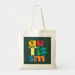 Zie de mogelijkheid niet om de autisme op het etik tote bag