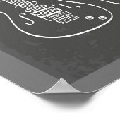 Zie de muziekwoordspeling Retro guitar trio Poster (Hoek)
