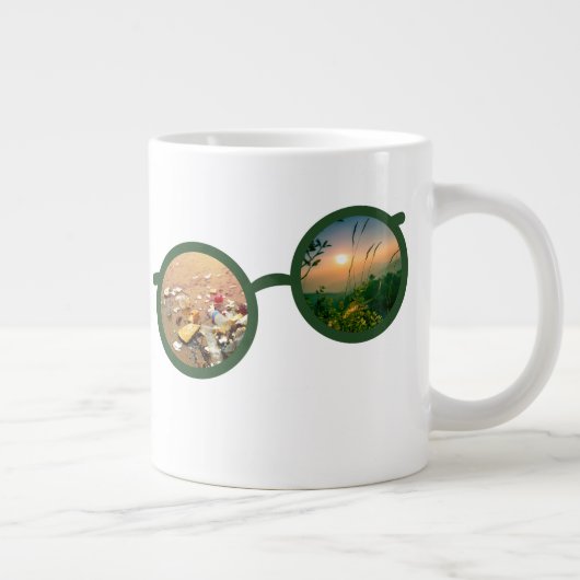 Zie de Natuur van de verandering van bril versus o Grote Koffiekop (Rechts)