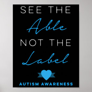 Zie de optie Niet het label Autism Down Syndrome A Poster