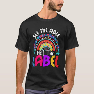 Zie de pagina Niet de label regenboogautisme autis T-shirt