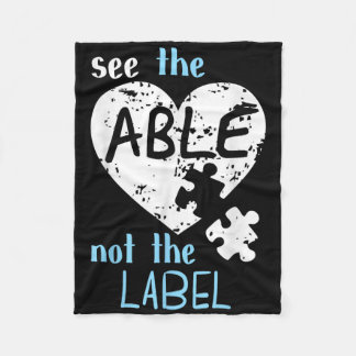 Zie de pagina Niet het label Autism-bewustmakingsm Fleece Deken