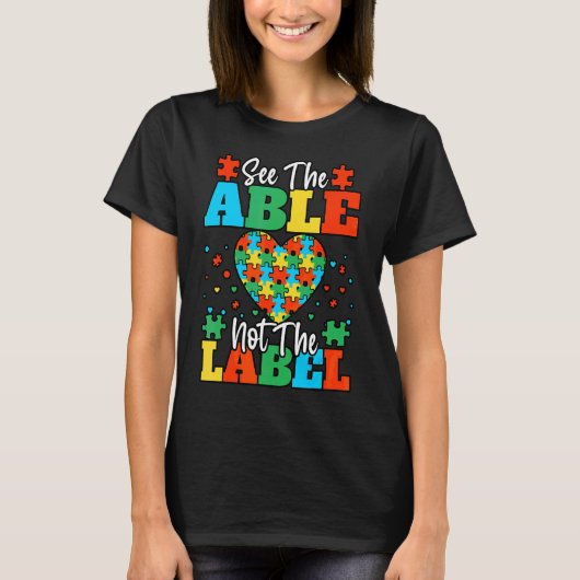 Zie de pagina Niet het label Autism-bewustmakingsm T-shirt (Voorkant)