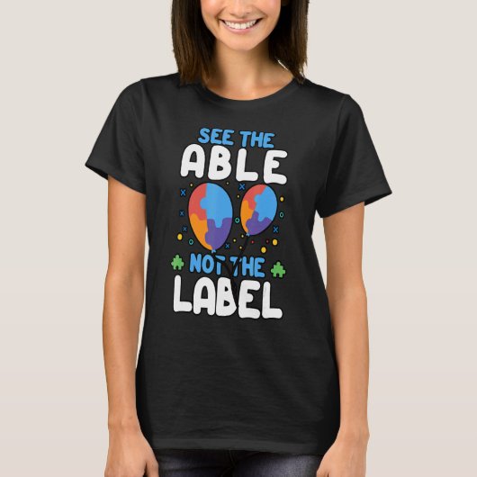 Zie de pagina Niet het label Autism-bewustmakingsm T-shirt (Voorkant)