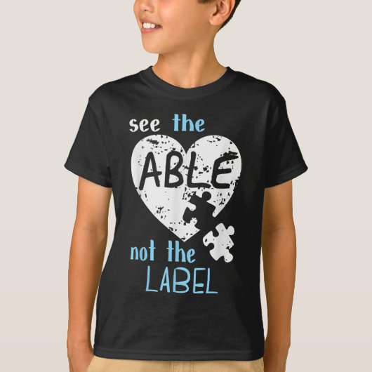Zie de pagina Niet het label Autism-bewustmakingsm T-shirt (Voorkant)