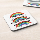 ZIE DE RAINBOWS WANNEER HET DE GLOOMIEST IS BIER ONDERZETTER (Linkerzijde)