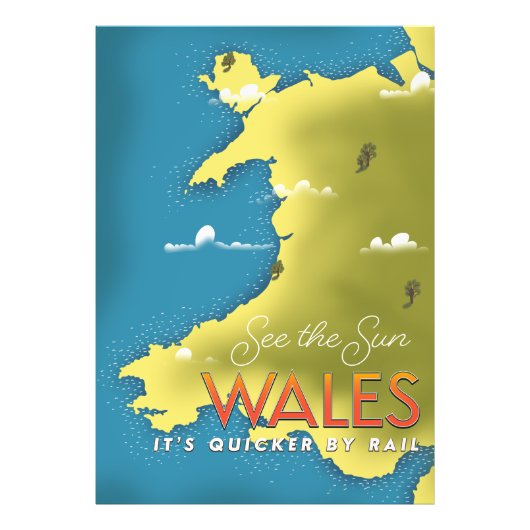 Zie de reisposter van Sun Wales. Foto Afdruk (Voorkant)