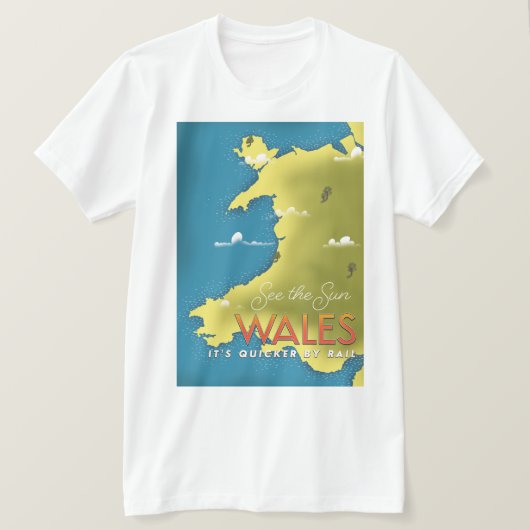 Zie de reisposter van Sun Wales. T-shirt (Design voorkant)