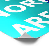 Zie de schoonheid in degenen die normaal niet gezi poster (Hoek)