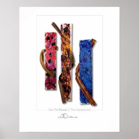 Zie de schoonheid in het onverwacht Poster (Voorkant)