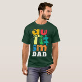 Zie de tabel niet het label autisme vader t-shirt (Voorkant volledig)