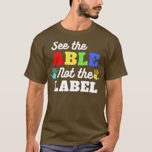 Zie de tabel niet op het etiket 1 t-shirt