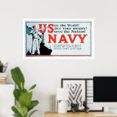 Zie de Wereld, Amerikaanse marine (US02162) Poster (Thuiskantoor)