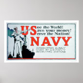 Zie de Wereld, Amerikaanse marine (US02162) Poster (Voorkant)