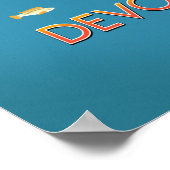 Zie de zon - Devon & Cornwall reisposter. Poster (Hoek)