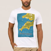 Zie de Zon - Devon & Cornwall reisposter. T-shirt (Voorkant)