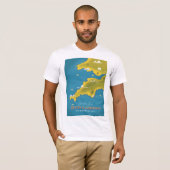 Zie de Zon - Devon & Cornwall reisposter. T-shirt (Voorkant volledig)