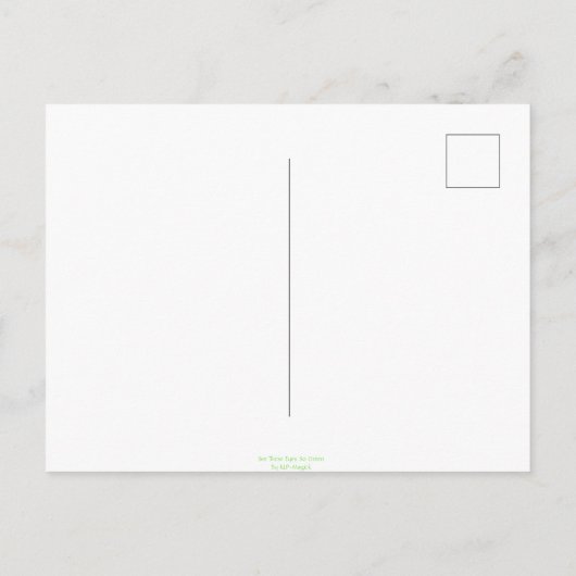 Zie deze ogen zo groen-ik kan 1000 jaar staan briefkaart (Achterkant)