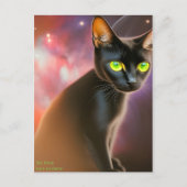 Zie deze ogen zo groen-ik kan 1000 jaar staan briefkaart (Voorkant)