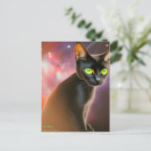 Zie deze ogen zo groen-ik kan 1000 jaar staan briefkaart (Staand voorkant)