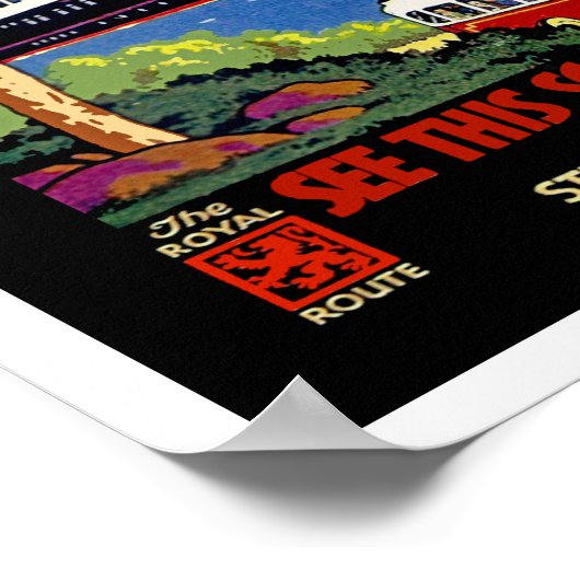 Zie deze Schotland eerst! Poster (Hoek)