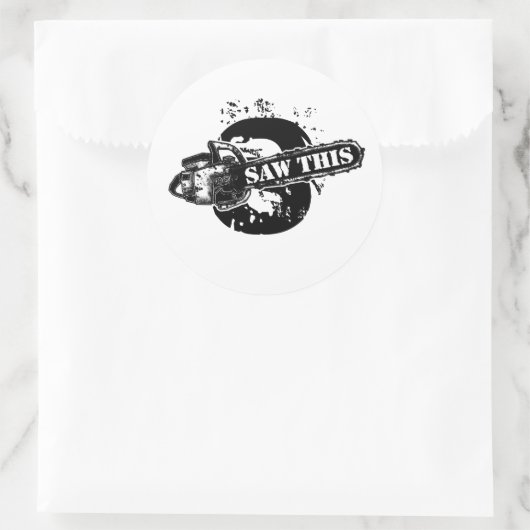 ZIE DIT RONDE STICKER (Tas)