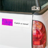 zie een golflengte roze bumper sticker (Op Truck)