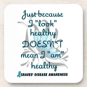 "Zie er" gezond uit/Vlinder...Graves' Onderzetter