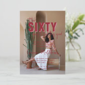 Zie er goed uit | Elk jaar verjaardagsfeestfoto Kaart (Staand voorkant)