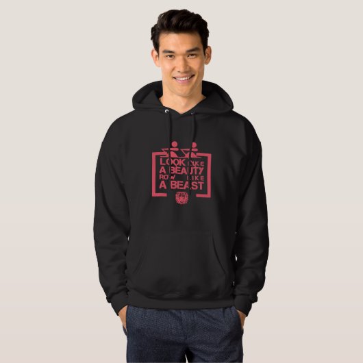Zie eruit als een schoonheidsrel als een beest vro hoodie (Voorkant volledig)