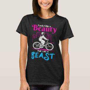 Zie eruit als een schoonheidsritje als een beest v t-shirt