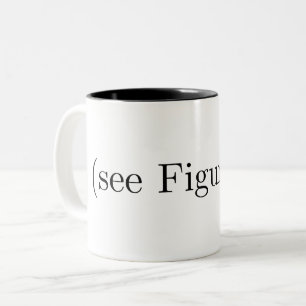 (zie figuur??) tweekleurige koffiemok