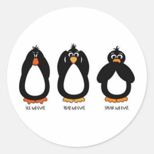 Zie Geen aambeeld, geen aambeeld horen, geen aambe Ronde Sticker (Voorkant)