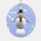 Zie Geen boosheid Snowman kerstboomdecoratie Keramisch Ornament (Links)