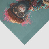 Zie geen boze aap tissuepapier (Detail)