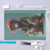 Zie geen boze aap tissuepapier (Craft)