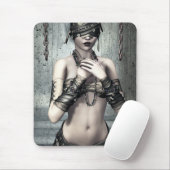 Zie Geen boze Gothic Art Mousepad Muismat (Met muis)