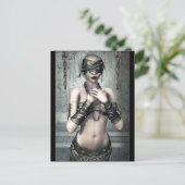 Zie Geen Evil Gothic Art Briefkaart (Staand voorkant)