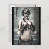 Zie Geen Evil Gothic Art Briefkaart (Voorkant / Achterkant)