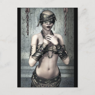 Zie Geen Evil Gothic Art Briefkaart