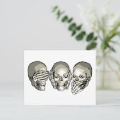 ZIE GEEN GEBEURTENISSKULLS BRIEFKAART (Staand voorkant)